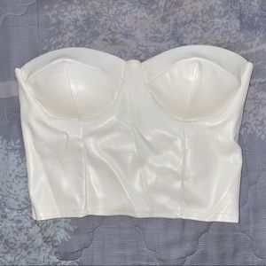 Faux Leather Bralet